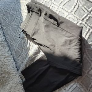 Black pocket drawstring luxe leggings